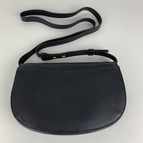 New Tory Burch Jamie Black Leather Crossbody - Picture 4 of 7